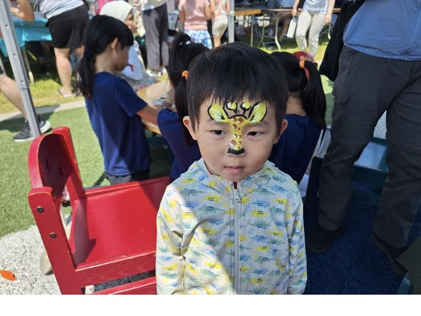 Giraffe face paint design by Flutter Face Paint